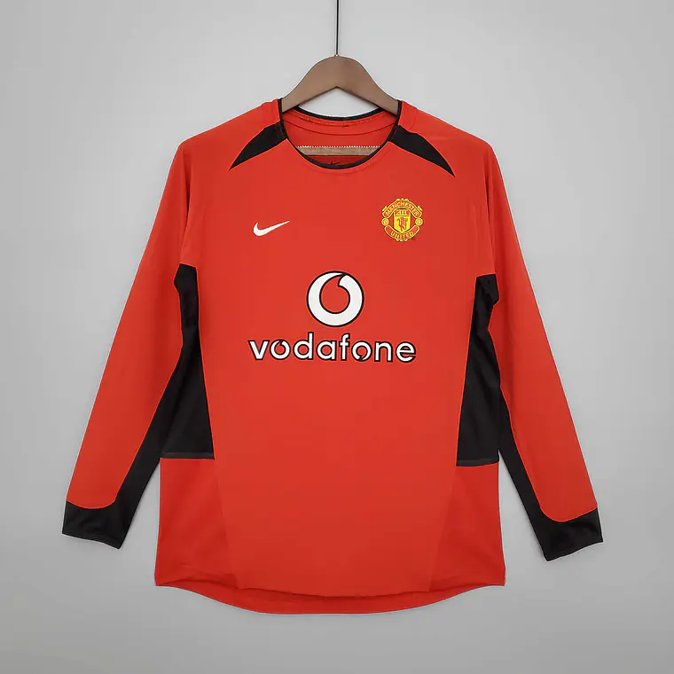 Manchester United Home 02/04 Manga Longa  2