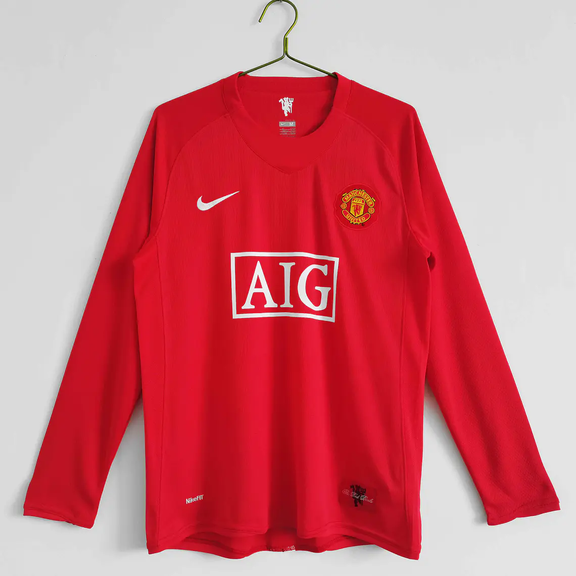 Manchester United Home 07/08 Manga Longa  2