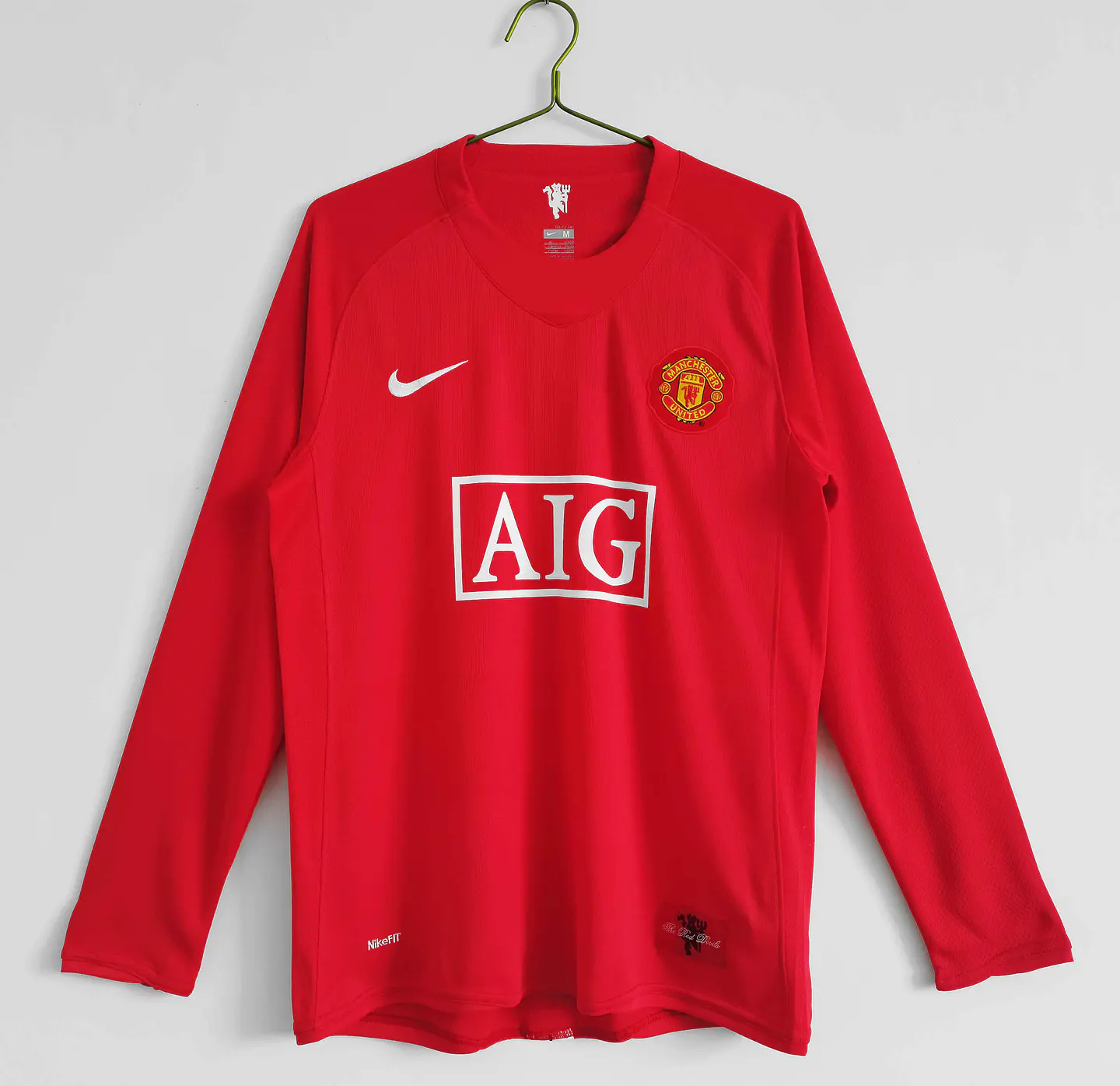 Manchester United Home 07/08 Manga Longa  2