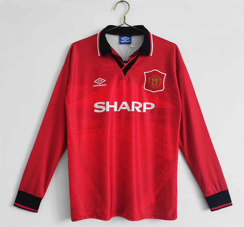 Manchester United Home 94/96 Manga Longa  1