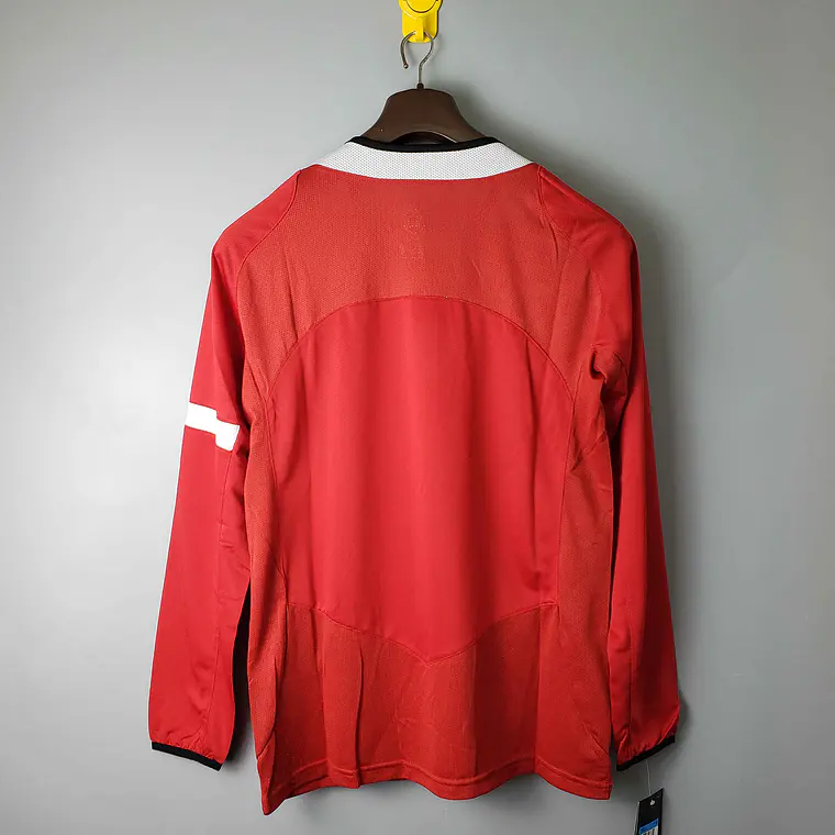 Manchester United Home 2005 Manga Longa  2