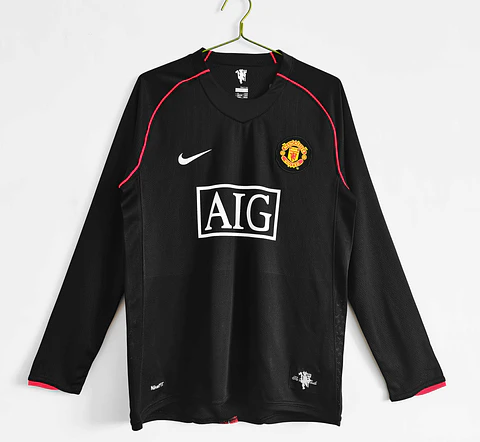 Manchester United Third 07/08 Manga Longa 