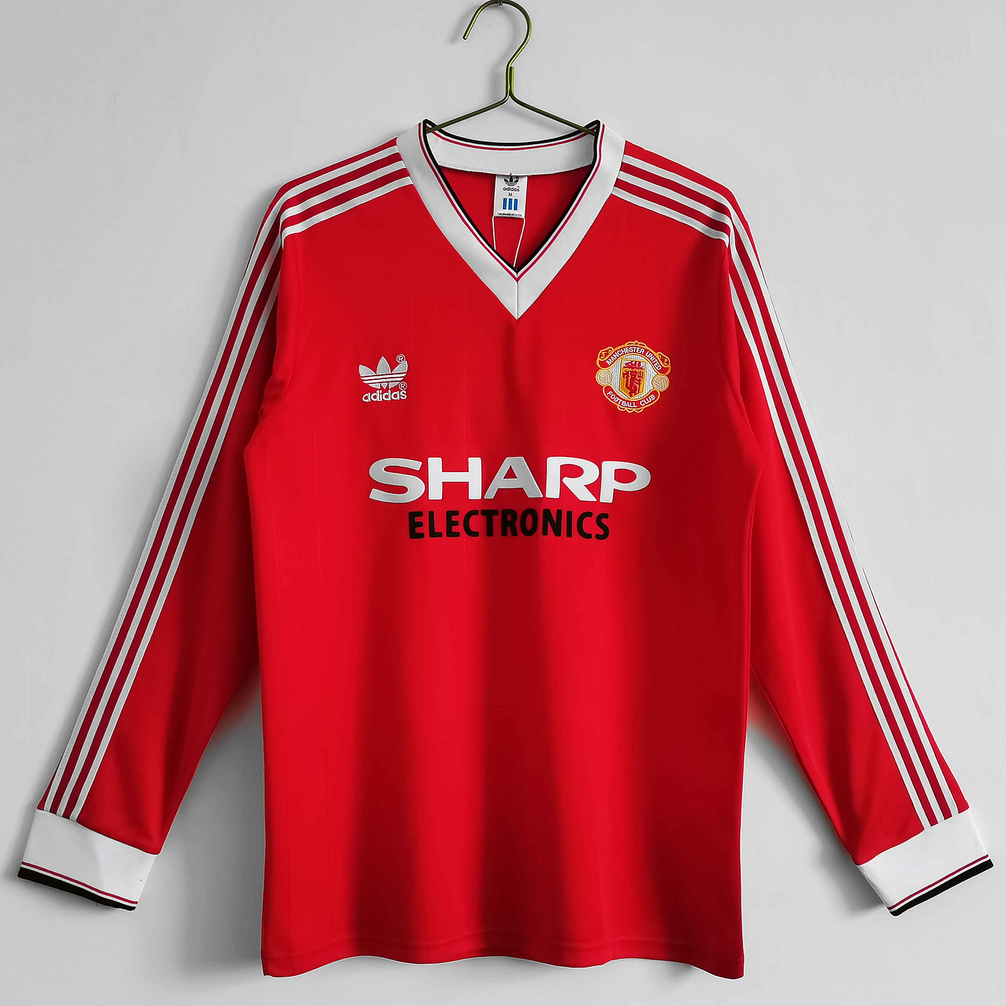 Manchester United Home 1983 Maga Longa  1