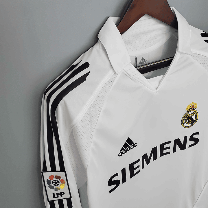 Real Madrid Home 05/06 Manga Longa  3