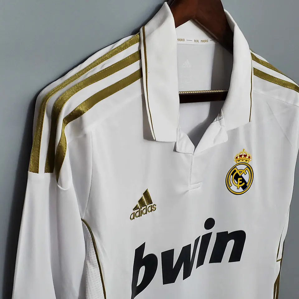 Real Madrid Home 11/12 Manga Longa  3