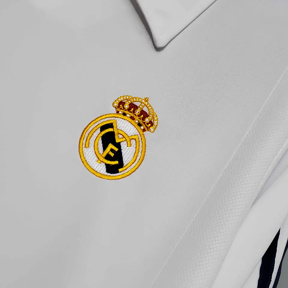Real Madrid Home 2002 Manga Longa  5