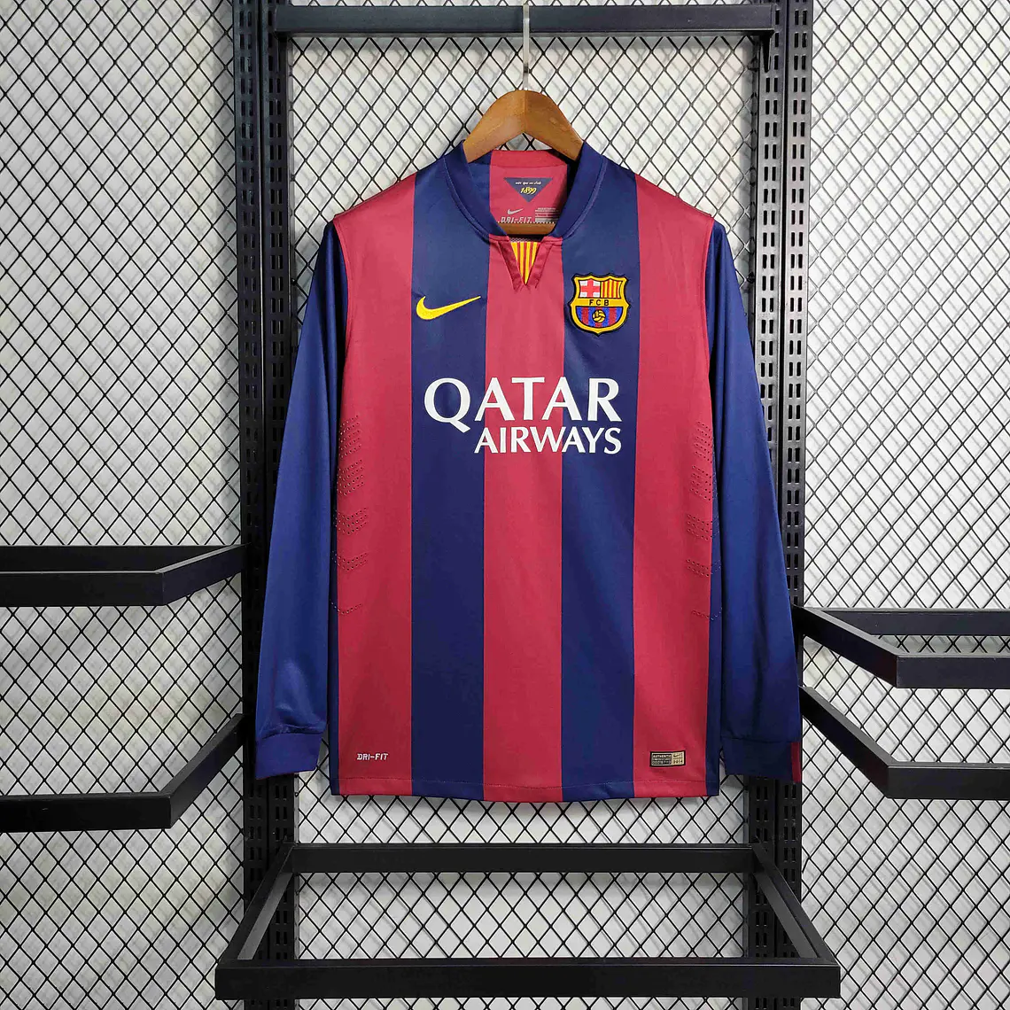Barcelona Home 14/15 Manga Longa  1
