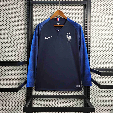 França Home Mundial 2018 Manga Longa 
