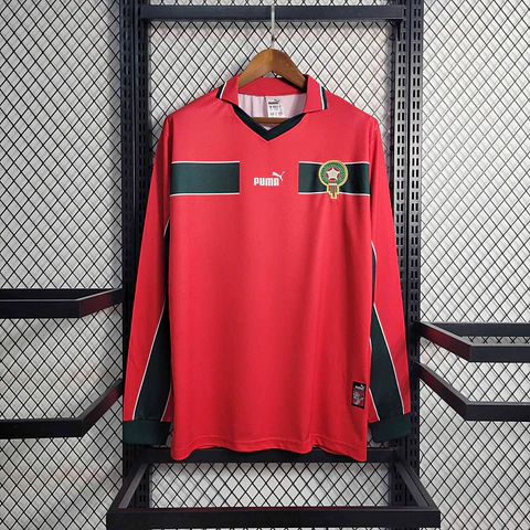 Marrocos Home 1998 Manga Longa 