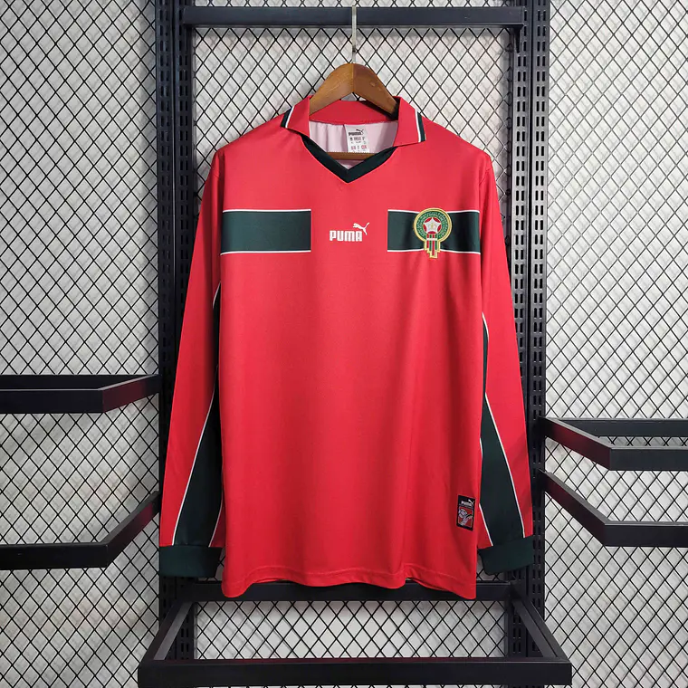 Marrocos Home 1998 Manga Longa  1