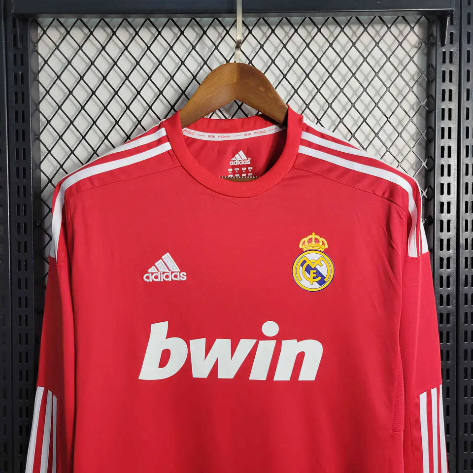 Real Madrid Away 11/12 Manga Longa  3