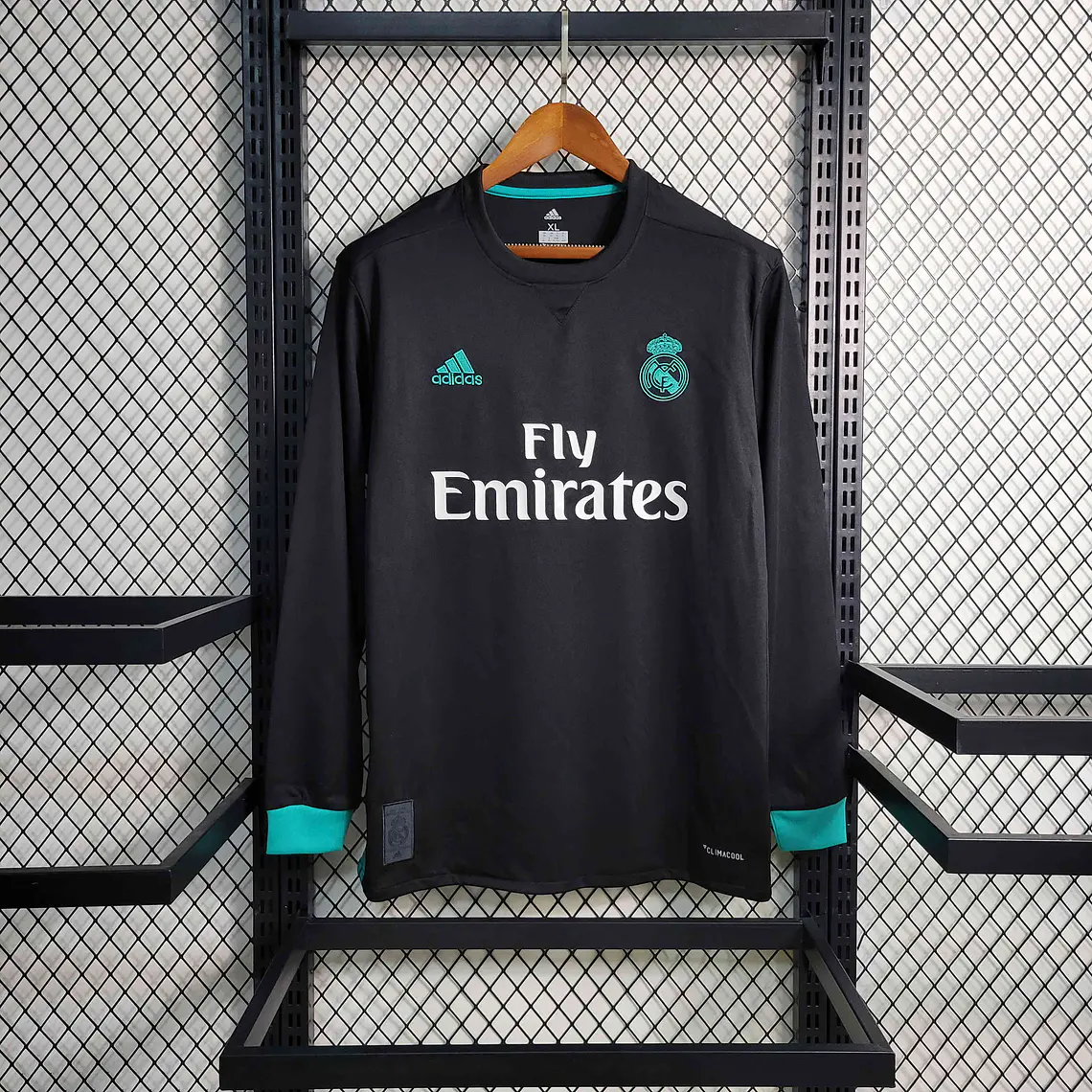 Real Madrid Away 17/18 Manga Longa  1