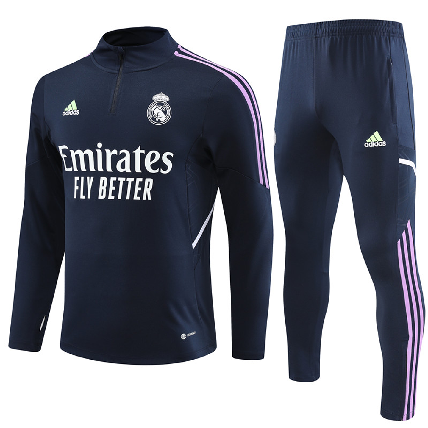 Real Madrid Fato Treino 1/2 Zip 1