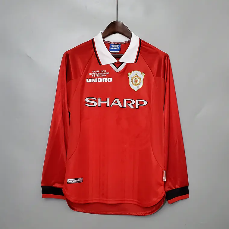 Manchester United Home 99/00 Manga Longa 1