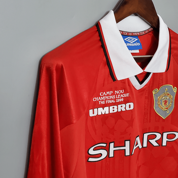 Manchester United Home 99/00 Manga Longa 4