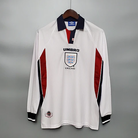 Inglaterra Home 1998 Manga Longa