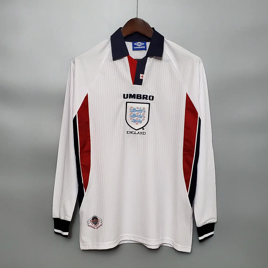 Inglaterra Home 1998 Manga Longa 1