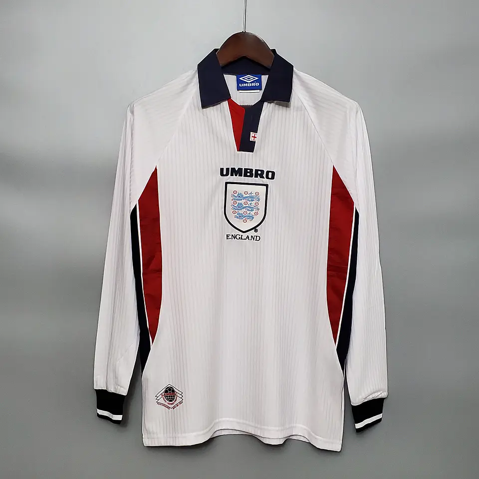 Inglaterra Home 1998 Manga Longa 1
