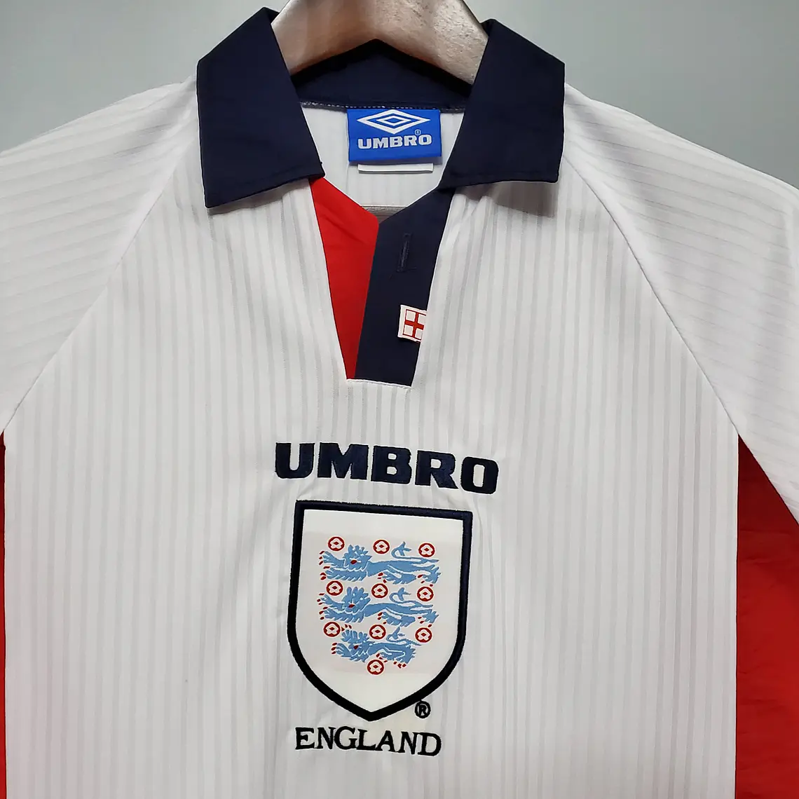 Inglaterra Home 1998 Manga Longa 3