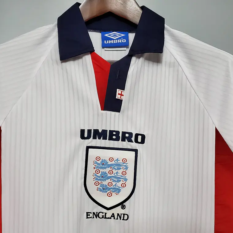 Inglaterra Home 1998 Manga Longa 3