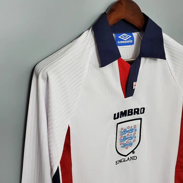 Inglaterra Home 1998 Manga Longa 5