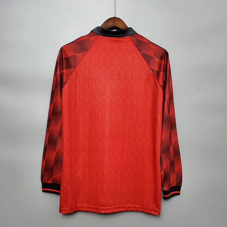 Manchester United Home 1996 Manga Longa 2