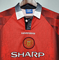 Manchester United Home 1996 Manga Longa - vignette 3