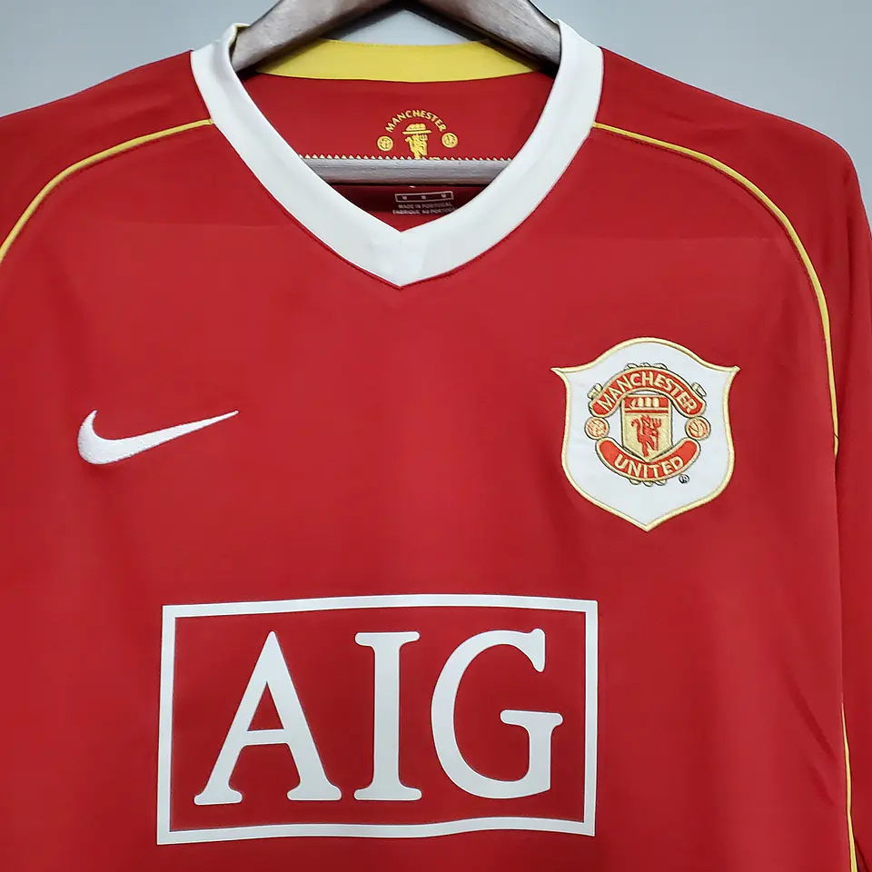 Manchester United Home 06/07 Manga Longa 4