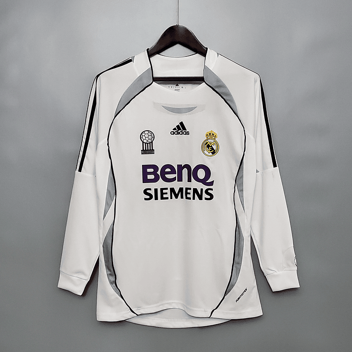 Real Madrid Home 06/07 Manga Longa 1