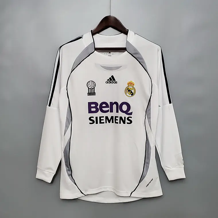 Real Madrid Home 06/07 Manga Longa 1