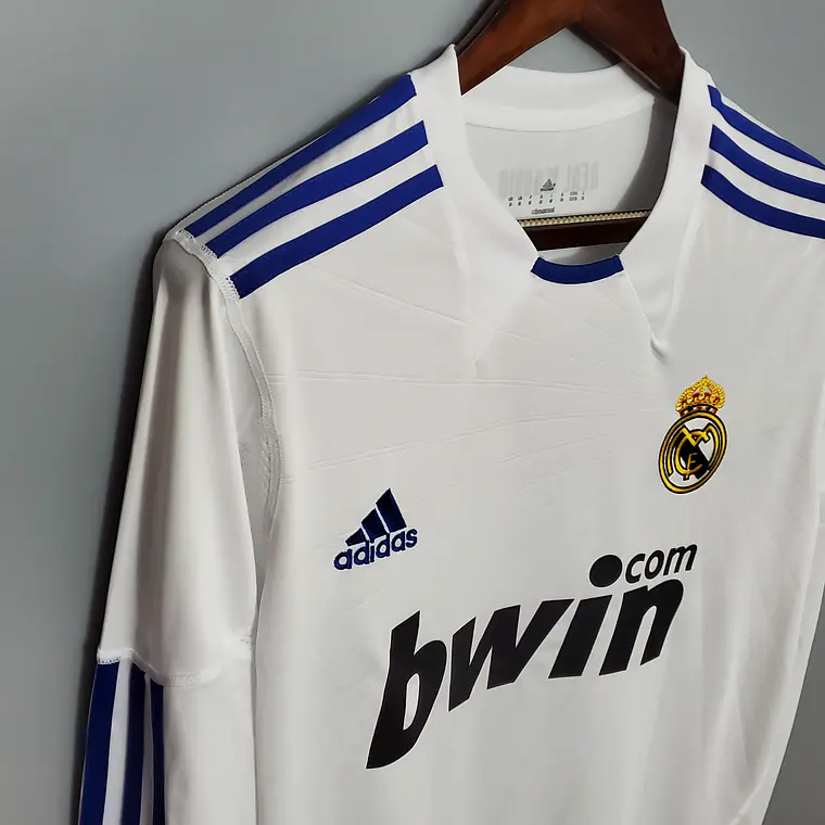 Real Madrid Home 10/11 Manga Longa 4