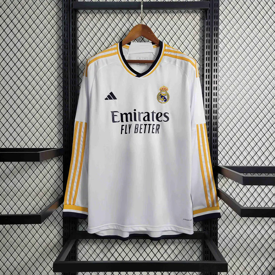 Real Madrid Home 23/24 Manga Longa  2