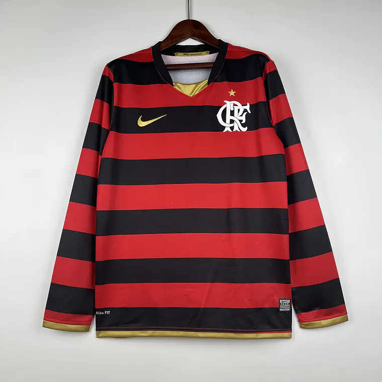 Flamengo Home 08/09 Manga Longa 1