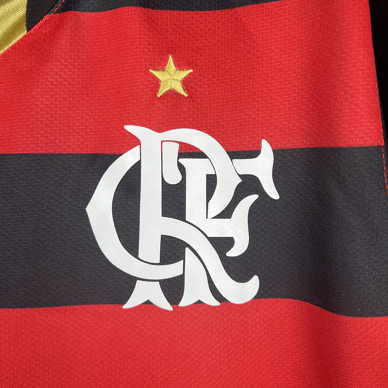 Flamengo Home 08/09 Manga Longa 4