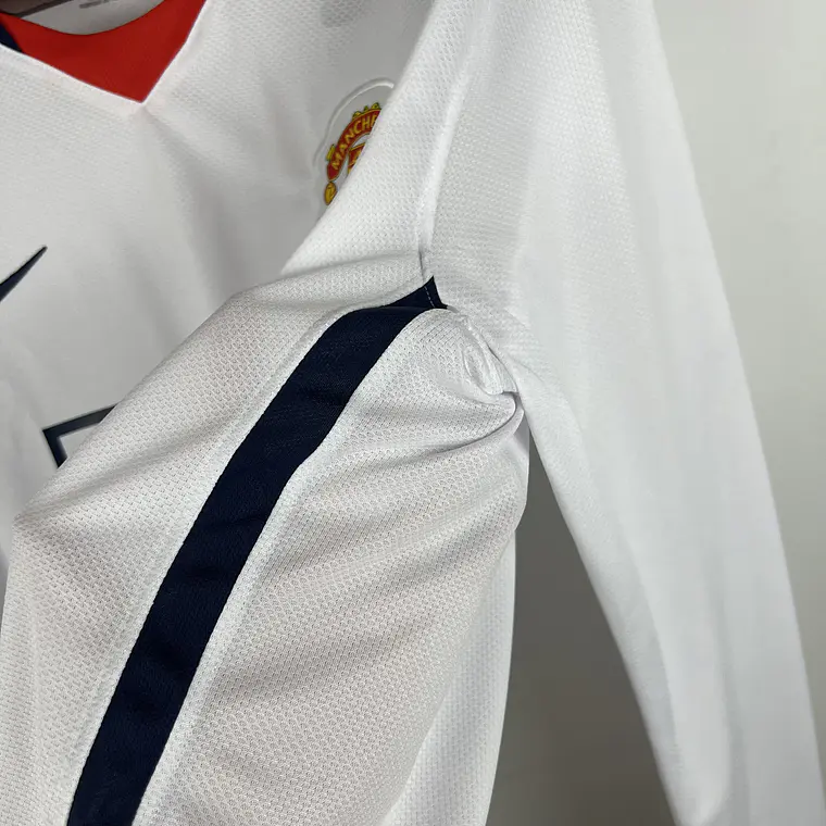 Manchester United Away 08/09 Manga Longa 4