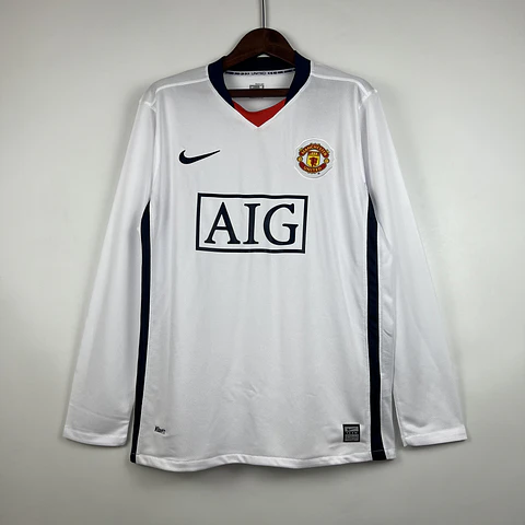 Manchester United Away 08/09 Manga Longa