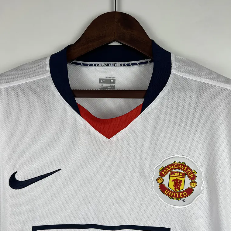 Manchester United Away 08/09 Manga Longa 3