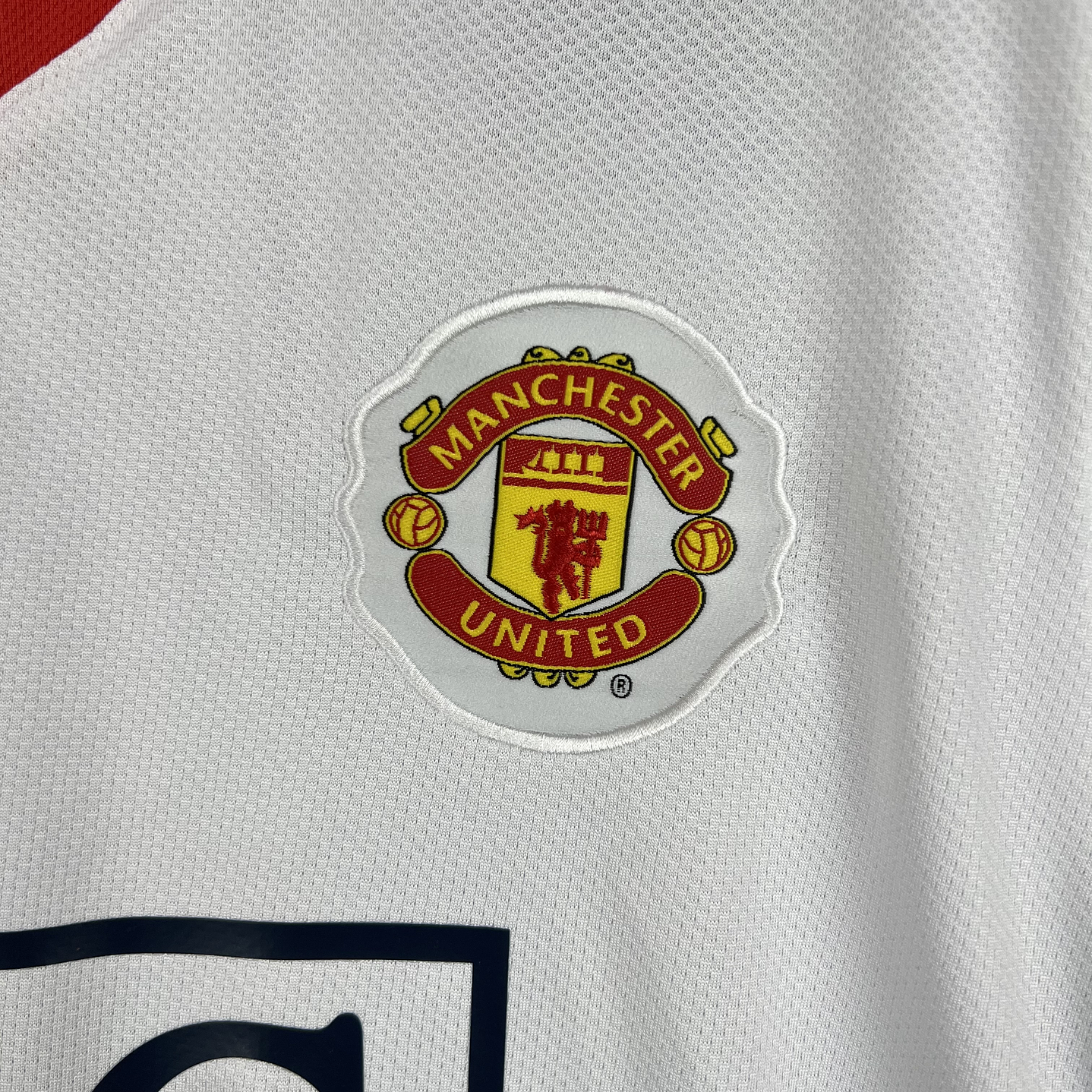 Manchester United Away 08/09 Manga Longa 6