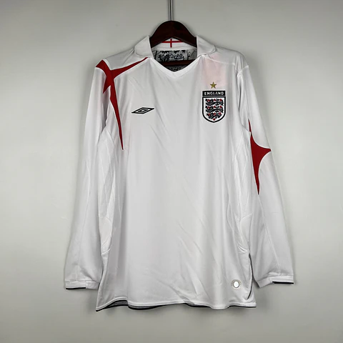 Inglaterra Home 2006 Manga Longa