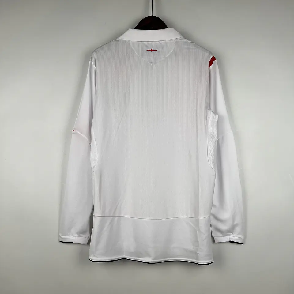 Inglaterra Home 2006 Manga Longa 4