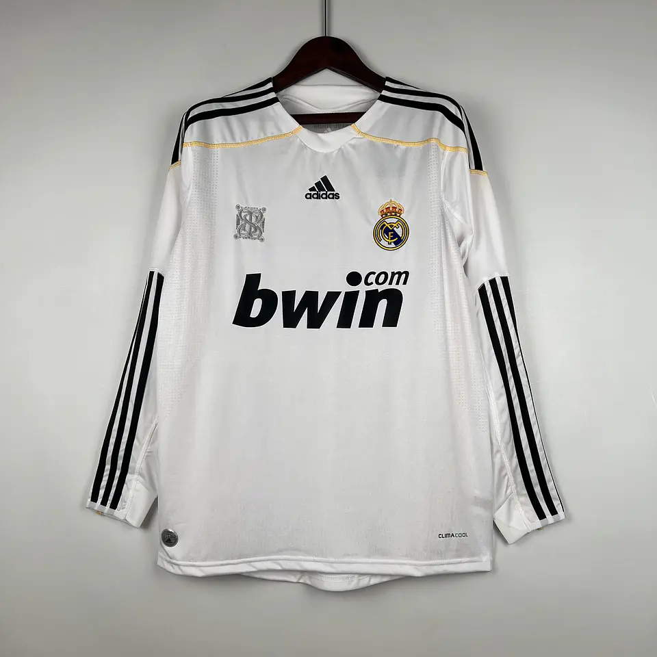 Real Madrid Home 09/10 Manga Longa 1