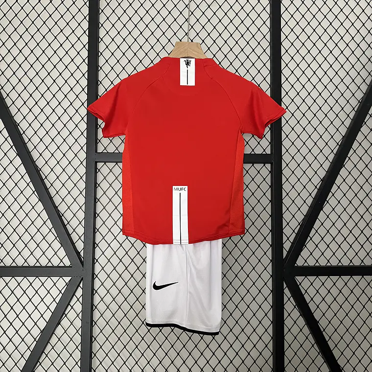 Manchester United Home 07/08 Kit Criança 3