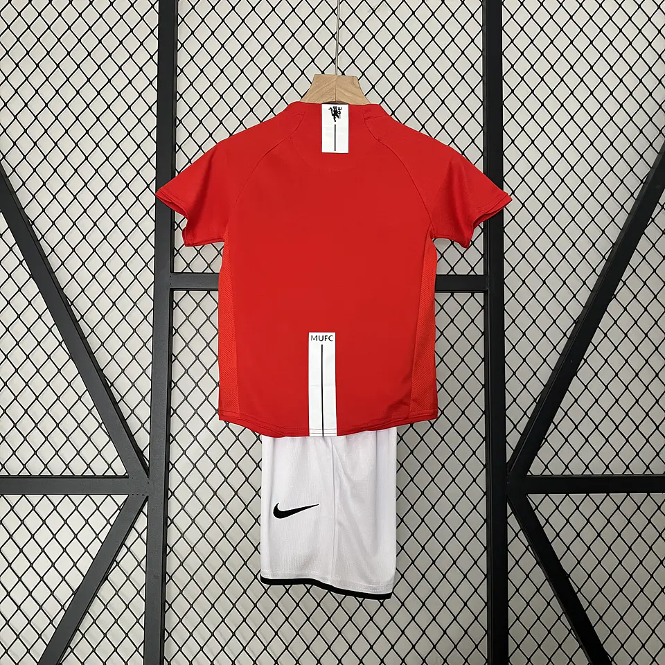 Manchester United Home 07/08 Kit Criança 3