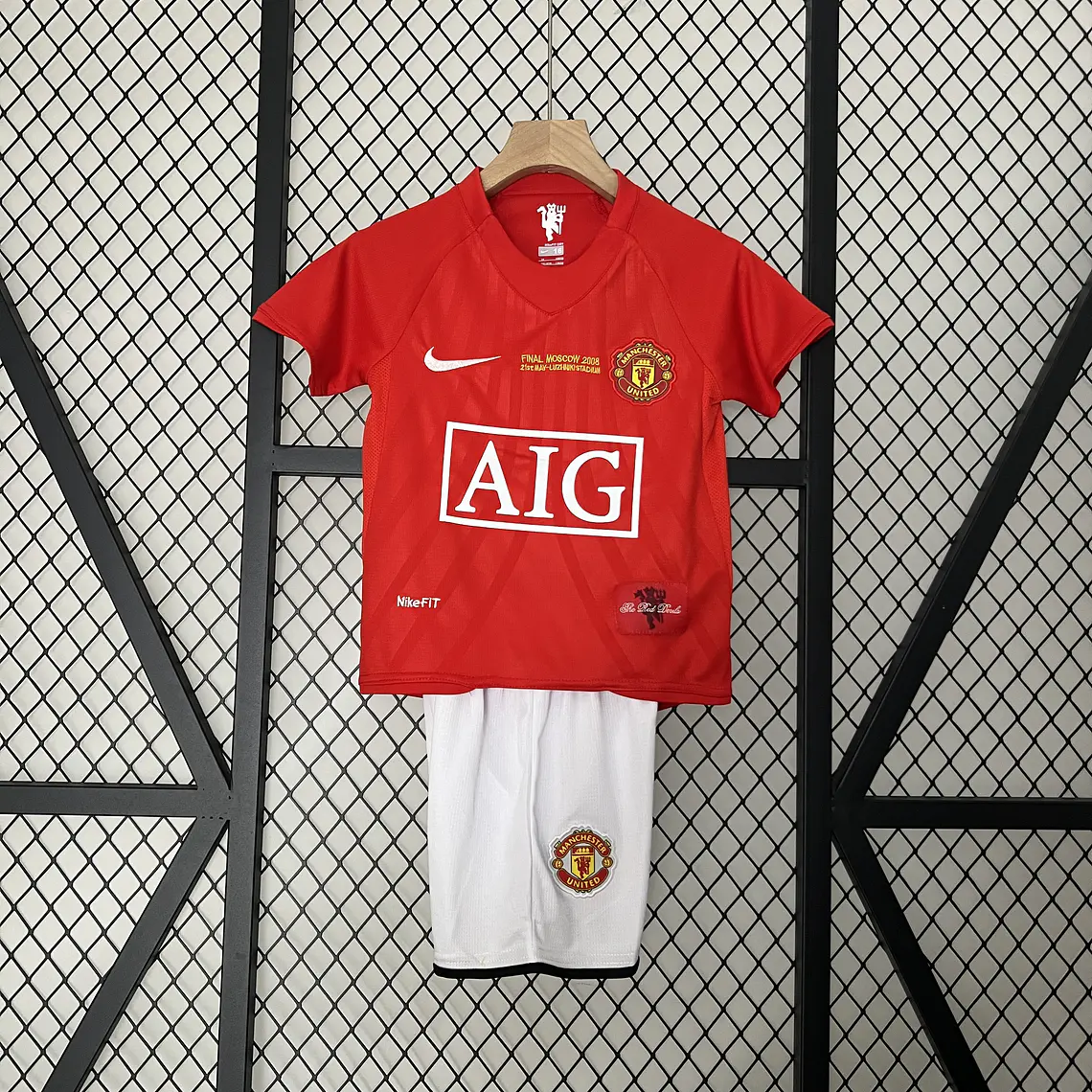 Manchester United Home 07/08 Kit Criança 2