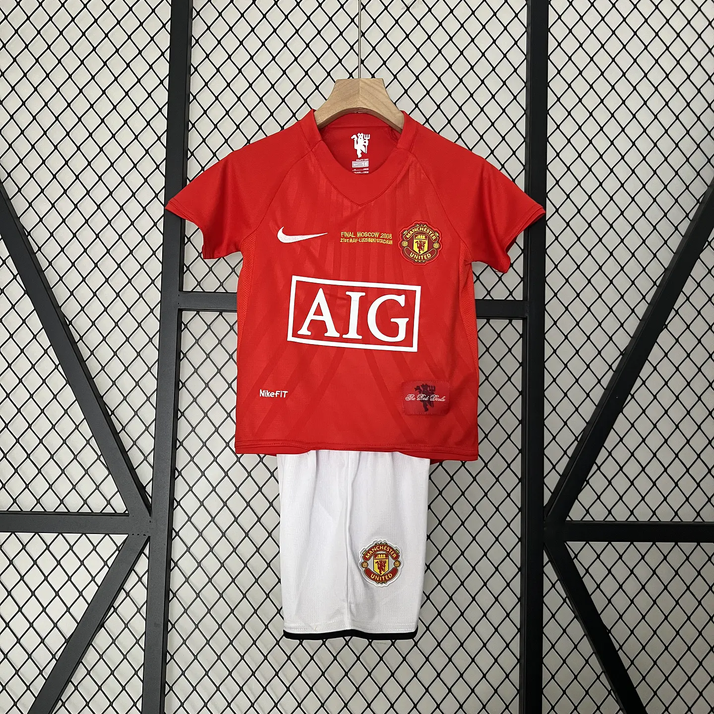 Manchester United Home 07/08 Kit Criança 2