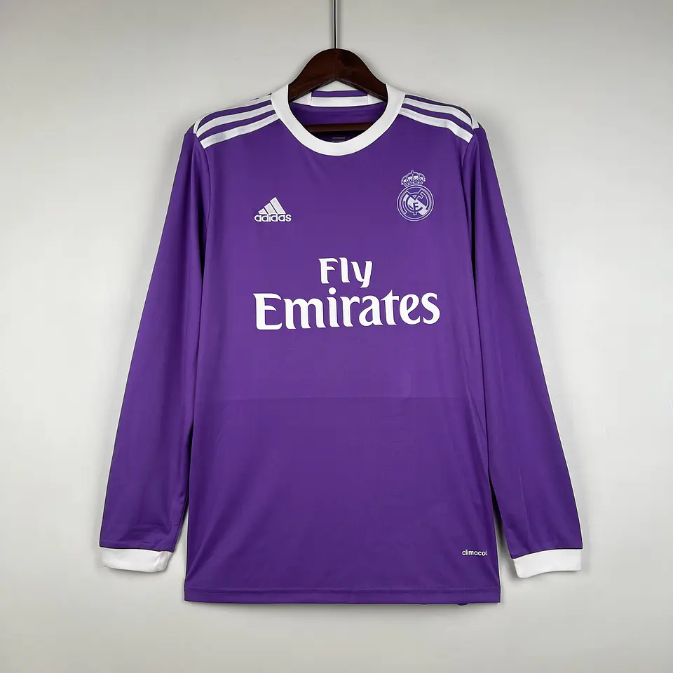 Real Madrid Away 16/17 Manga Longa 2