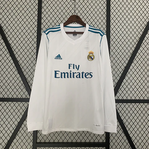 Real Madrid Home 17/18 Manga Longa