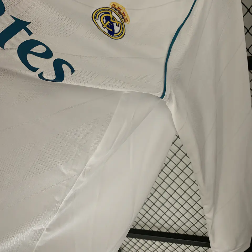 Real Madrid Home 17/18 Manga Longa 4