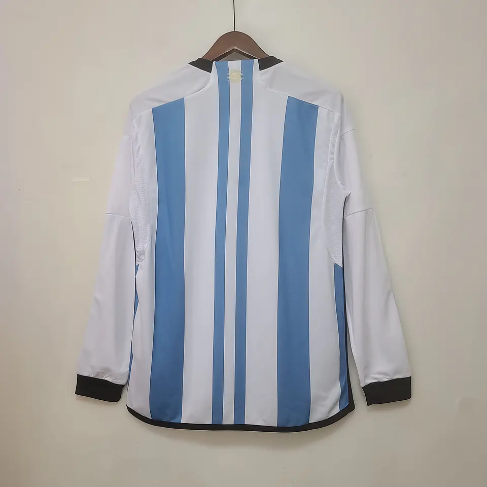 Argentina Home Mundial 2022 Manga Longa 3