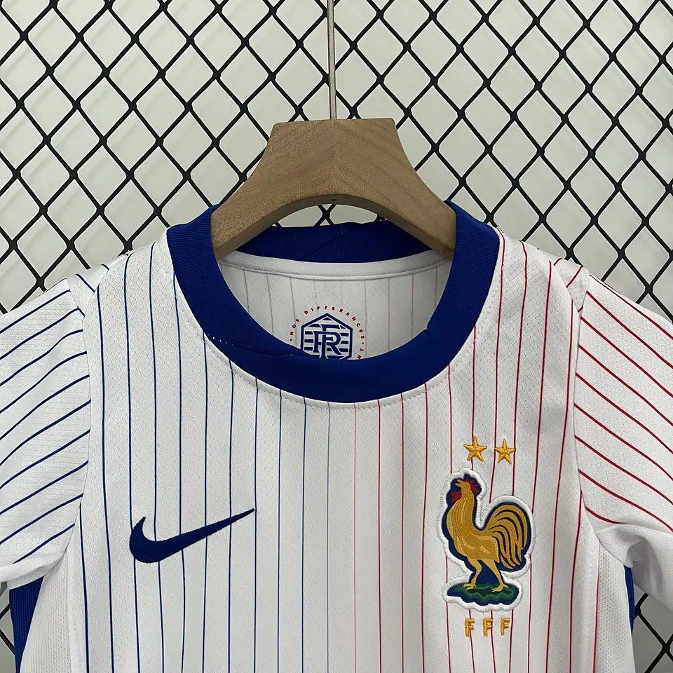 França Away Euro 2024 Kit Criança 4